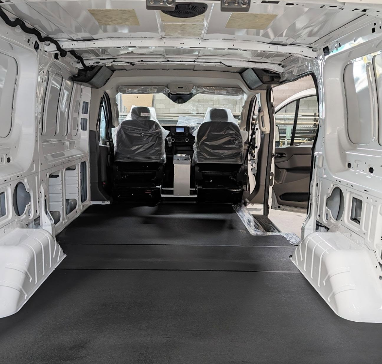 inside of a cargo van