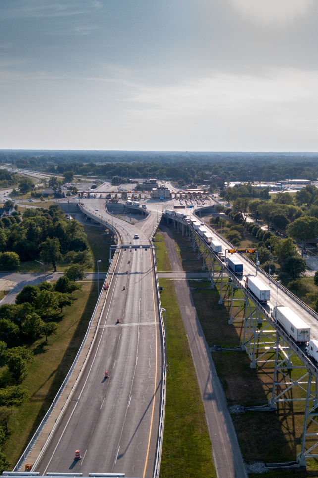 ariel view of highway